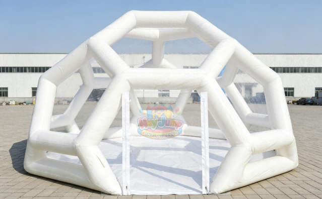 The tents are very popular for the family picnic, trade show, outdoor celebration, promotional campaign, sport event, etc. Inflatable tents offer a more flexible solution for these activities because of their light material, easier transportation and setup. With a wide range of shapes, sizes, and design options, they can serve as exhibition booths, party spaces, activity shelters, and branded event structures.